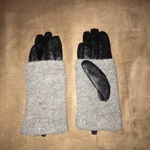 BRAND NEW Leather and wool gloves
